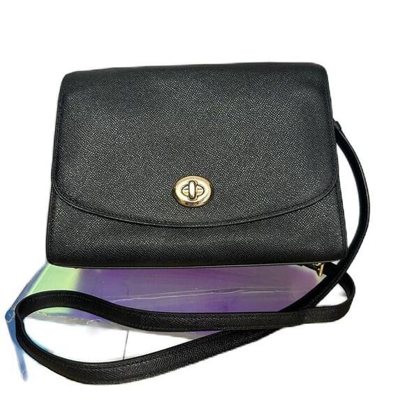 EUC COACH 76618 TILLY LEATHER GOLD CROSSBODY BAG - Picture 3 of 13